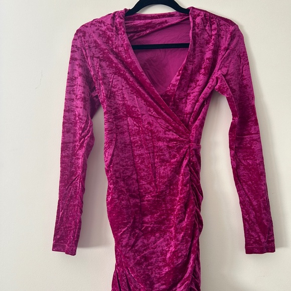 Maje Fall Winter 2019 velvet mid-length dress - Picture 1 of 3